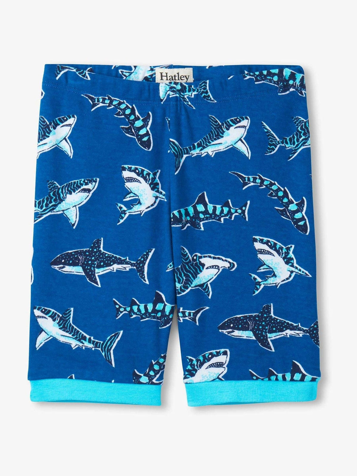 Hatley Blue Shark Print Cotton Short Pyjamas Set - image 3