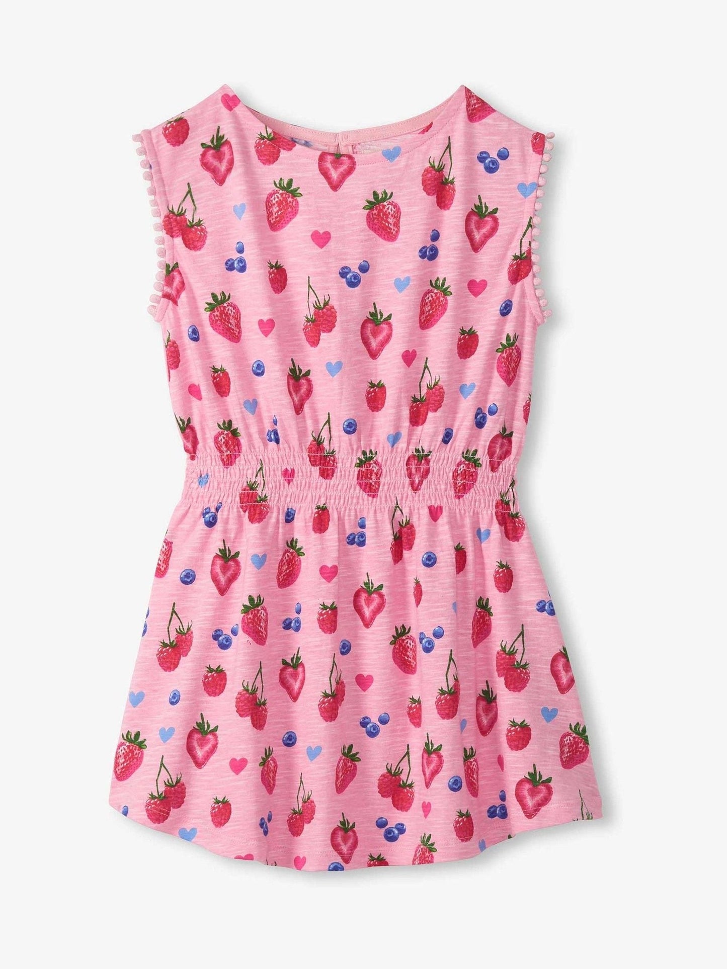 Hatley Pink Summer Berries Smocked Waist Dress image 3