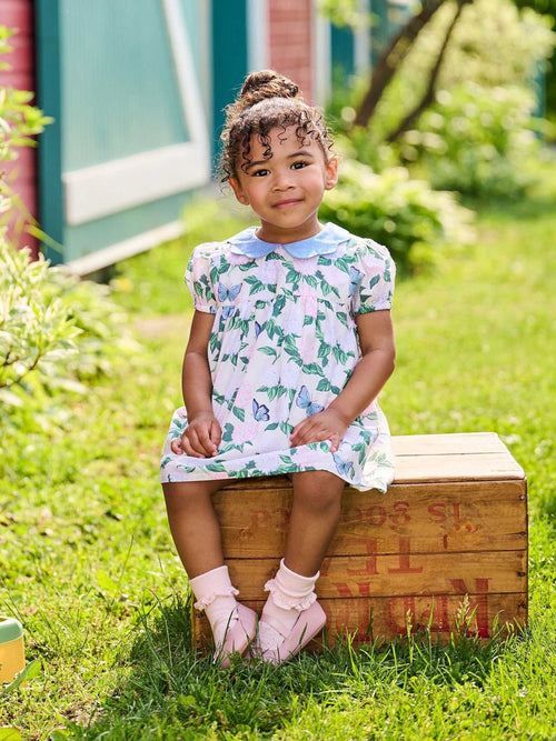 Hatley Natural Enchanted Garden Woven Collar Dress image 1