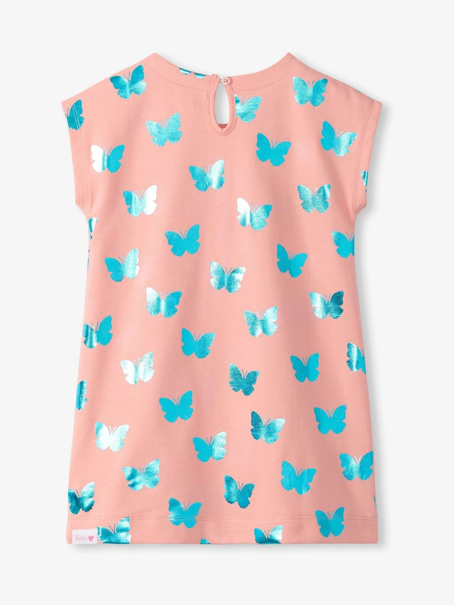 Hatley Pink Glitter Butterfly Slouchy Dress image 2