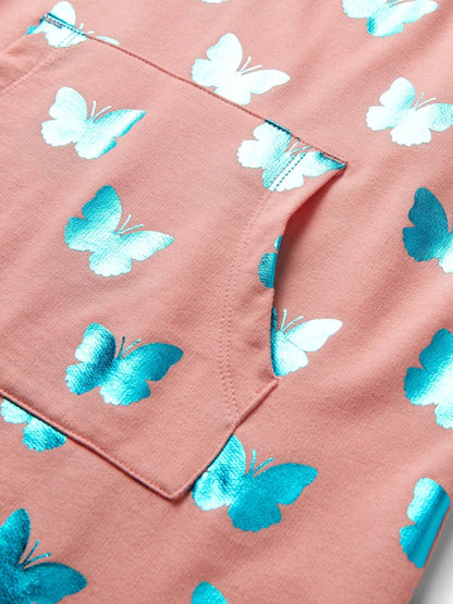 Hatley Pink Glitter Butterfly Slouchy Dress image 3