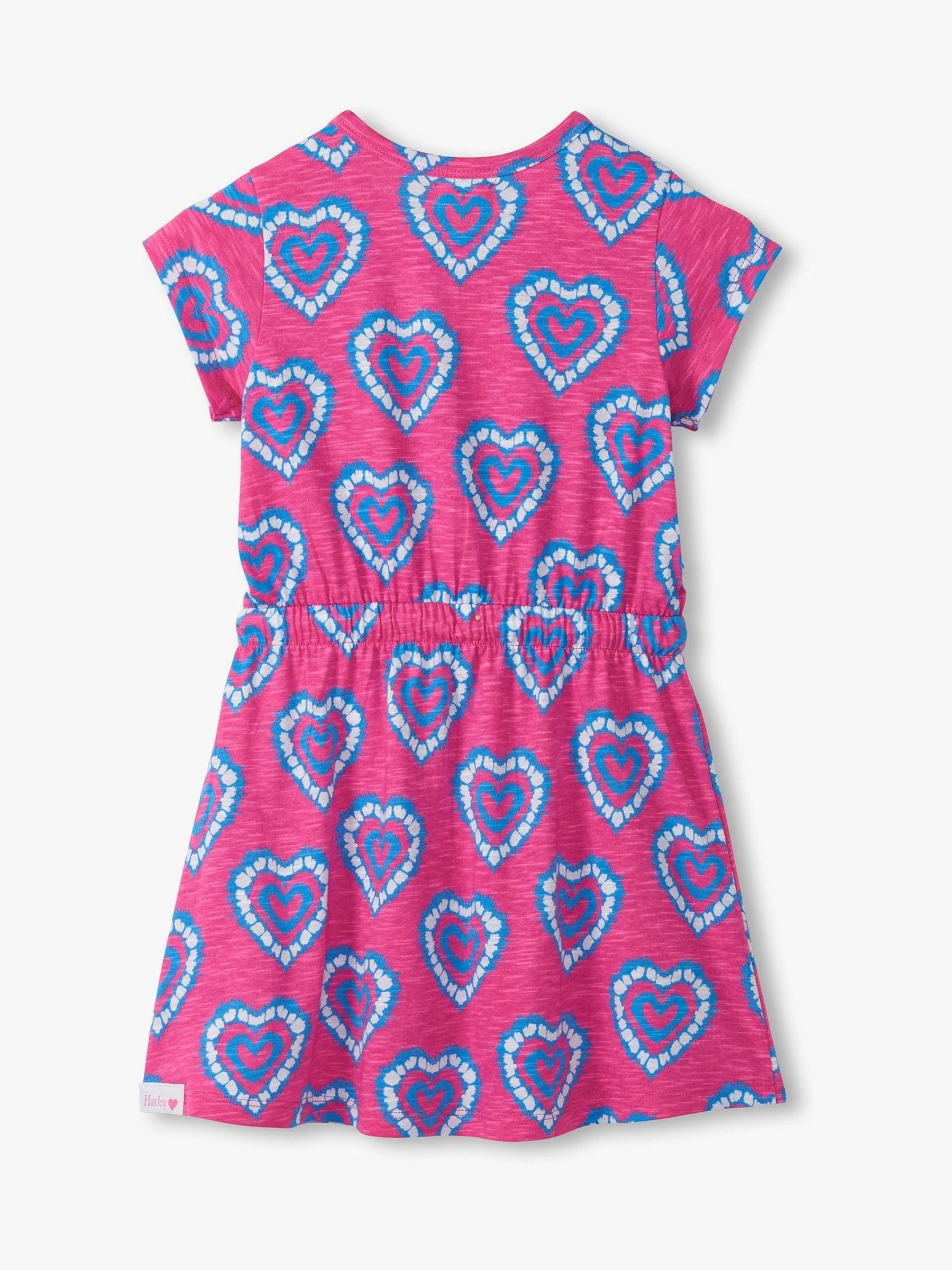Hatley Pink Heart Burst Short Sleeve Dress image 2