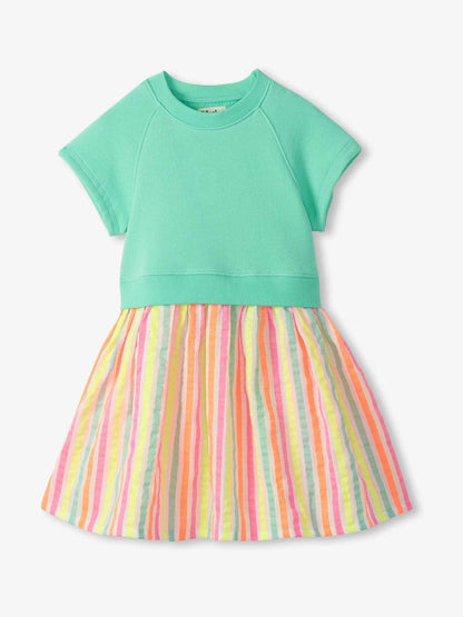 Hatley Green Neon Summer Mixed Fabric Dress image 3