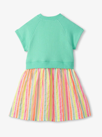 Hatley Green Neon Summer Mixed Fabric Dress image 4