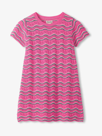 Hatley Pink Strawberry Moon Knit Dress image 1