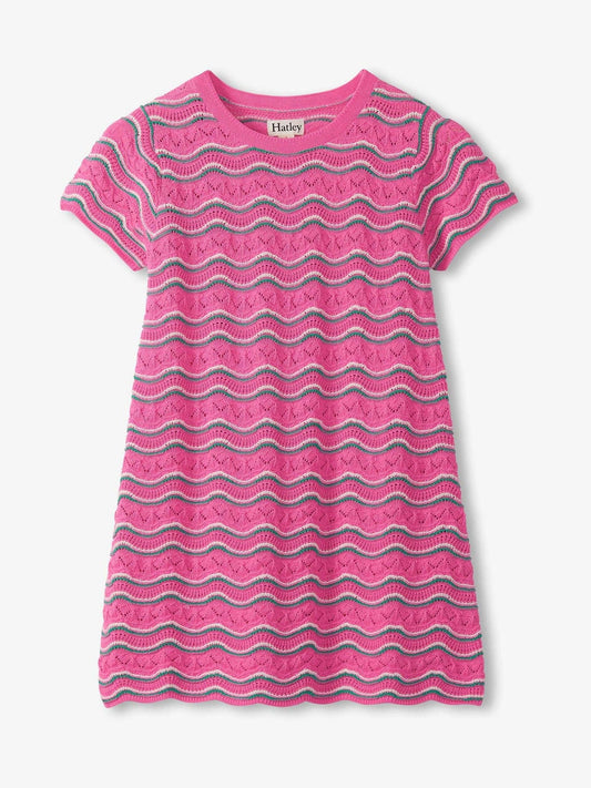 Hatley Pink Strawberry Moon Knit Dress image 1