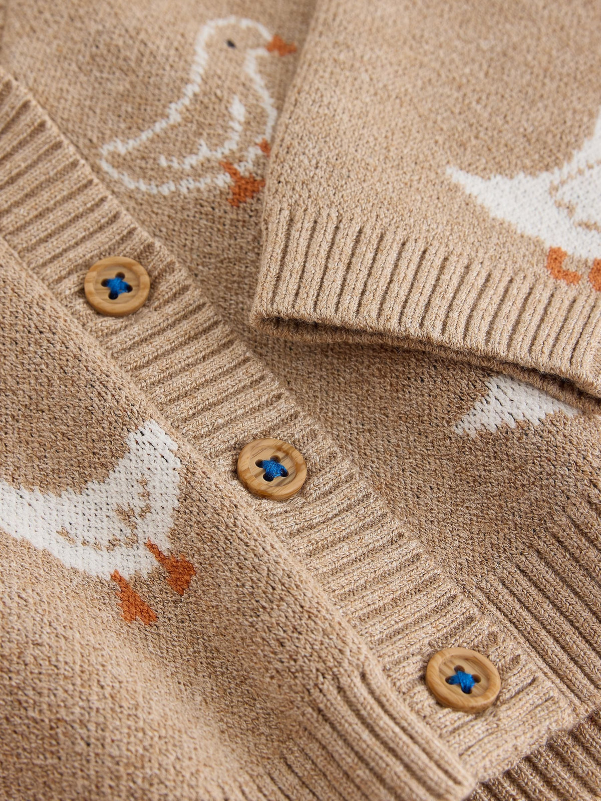 Oatmeal Goose V-Neck Cardigan (3mths-7yrs) - image 8