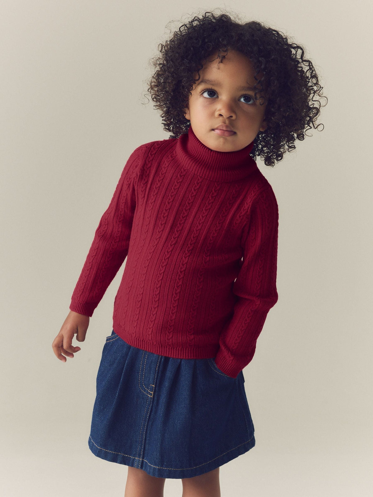 Red Roll Neck Jumper (3mths-10yrs) - image 2