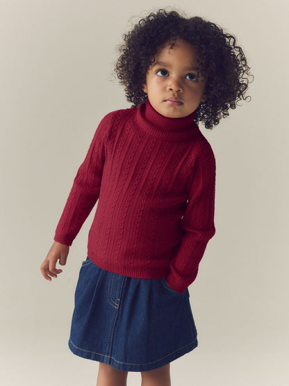 Red Roll Neck Jumper (3mths-10yrs) - image 2