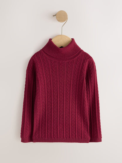 Red Roll Neck Jumper (3mths-10yrs) - image 4