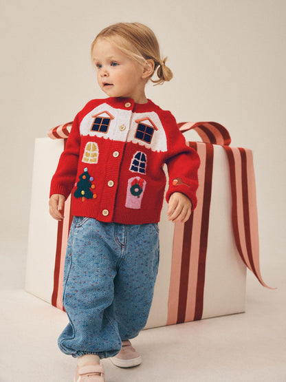 Red House Christmas Cardigan (3mths-7yrs) - image 1