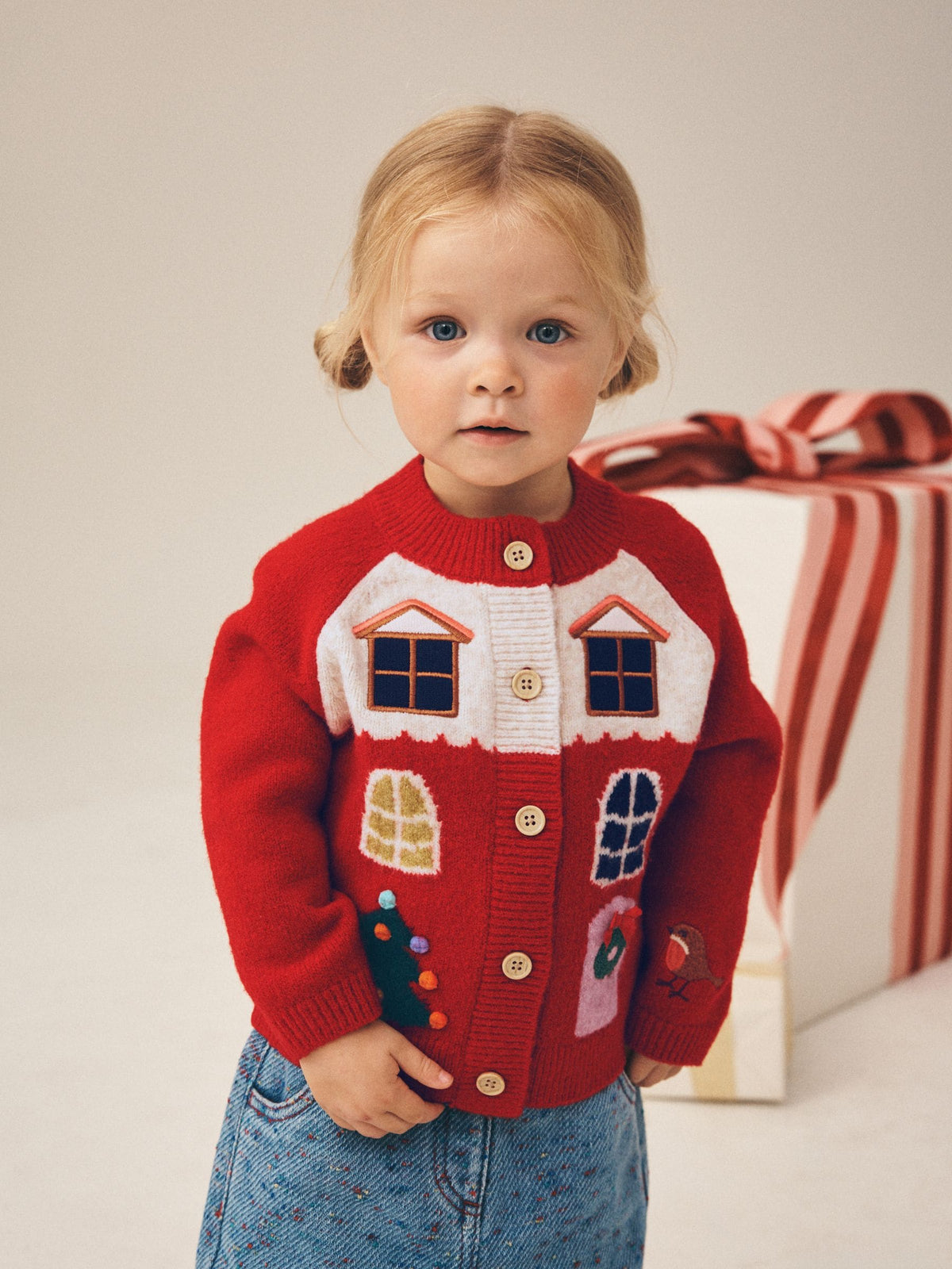 Red House Christmas Cardigan (3mths-7yrs) - image 2