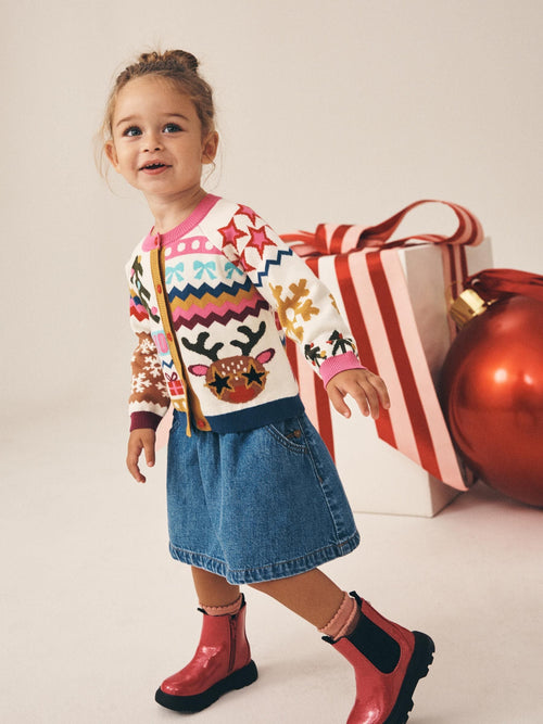 Dsiney Kidz - Reindeer Funky Christmas Cardigan (3mths-7yrs) image 1