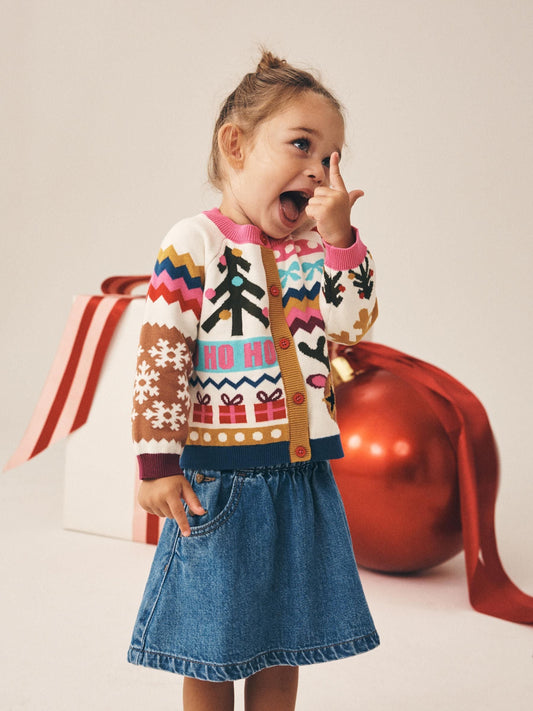 Dsiney Kidz - Reindeer Funky Christmas Cardigan (3mths-7yrs) image 2