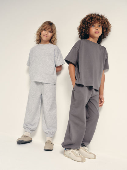 Dsiney Kidz - The Set 2 Pack Oversized Short Sleeve Crew and Relaxed Cuff Joggers Charcoal Grey/Grey Marl image 5