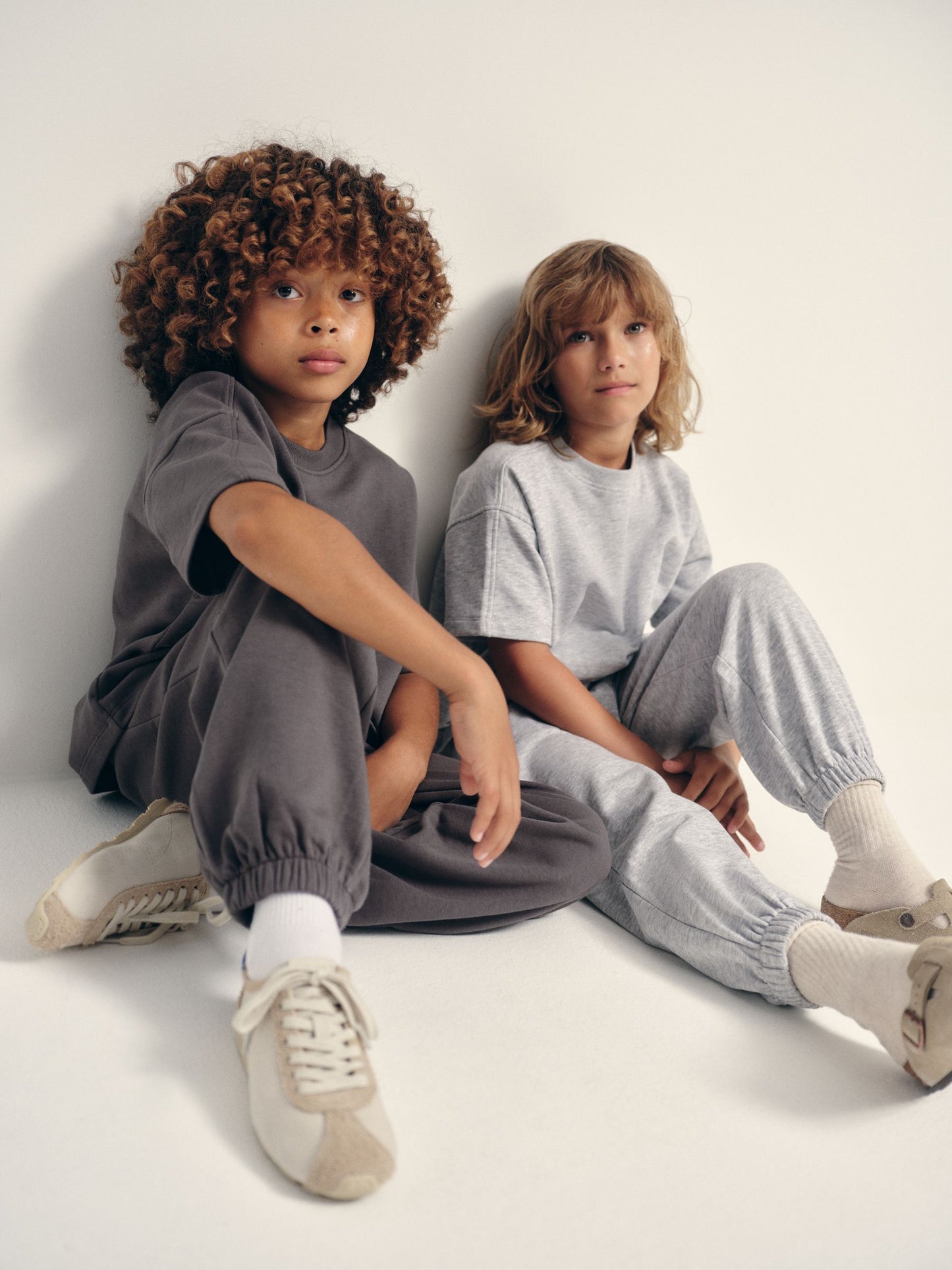 Dsiney Kidz - The Set 2 Pack Oversized Short Sleeve Crew and Relaxed Cuff Joggers Charcoal Grey/Grey Marl image 7