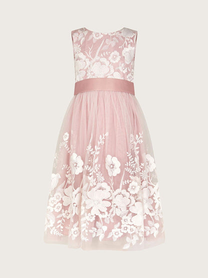 Monsoon Pink Alicia Embroidered Lace Maxi Dress image 2