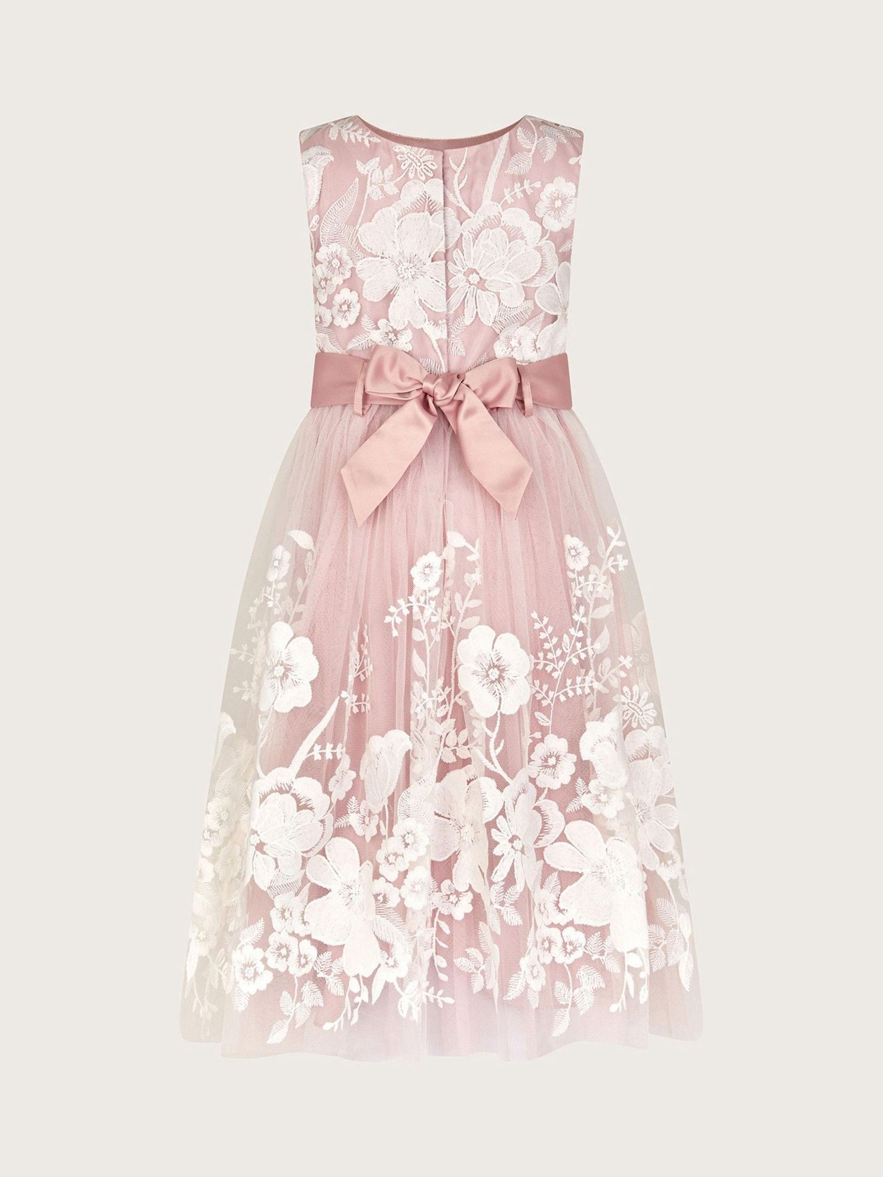 Monsoon Pink Alicia Embroidered Lace Maxi Dress image 3