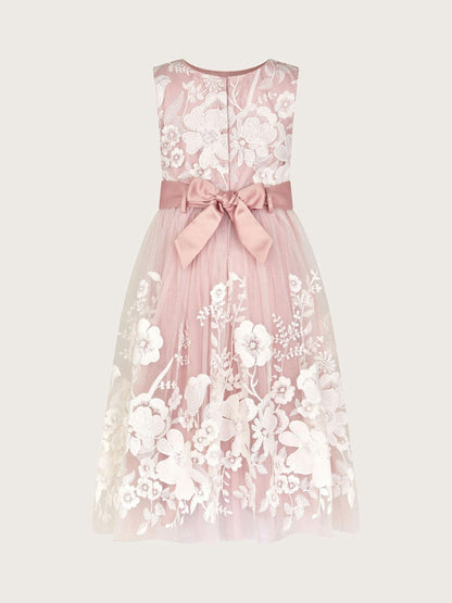 Monsoon Pink Alicia Embroidered Lace Maxi Dress image 3