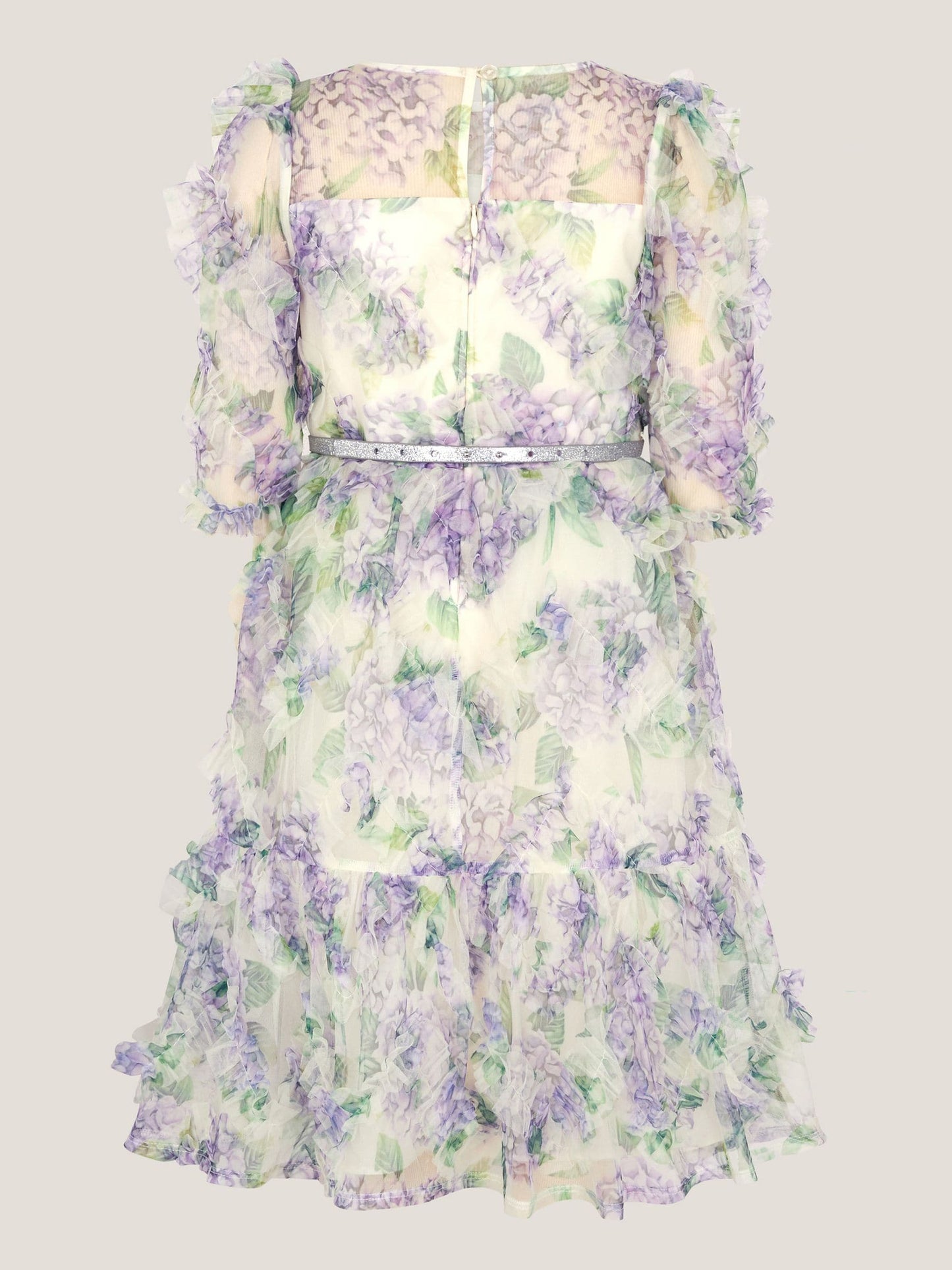 Monsoon Purple Hydrangea Ruffle Party Dress image 3