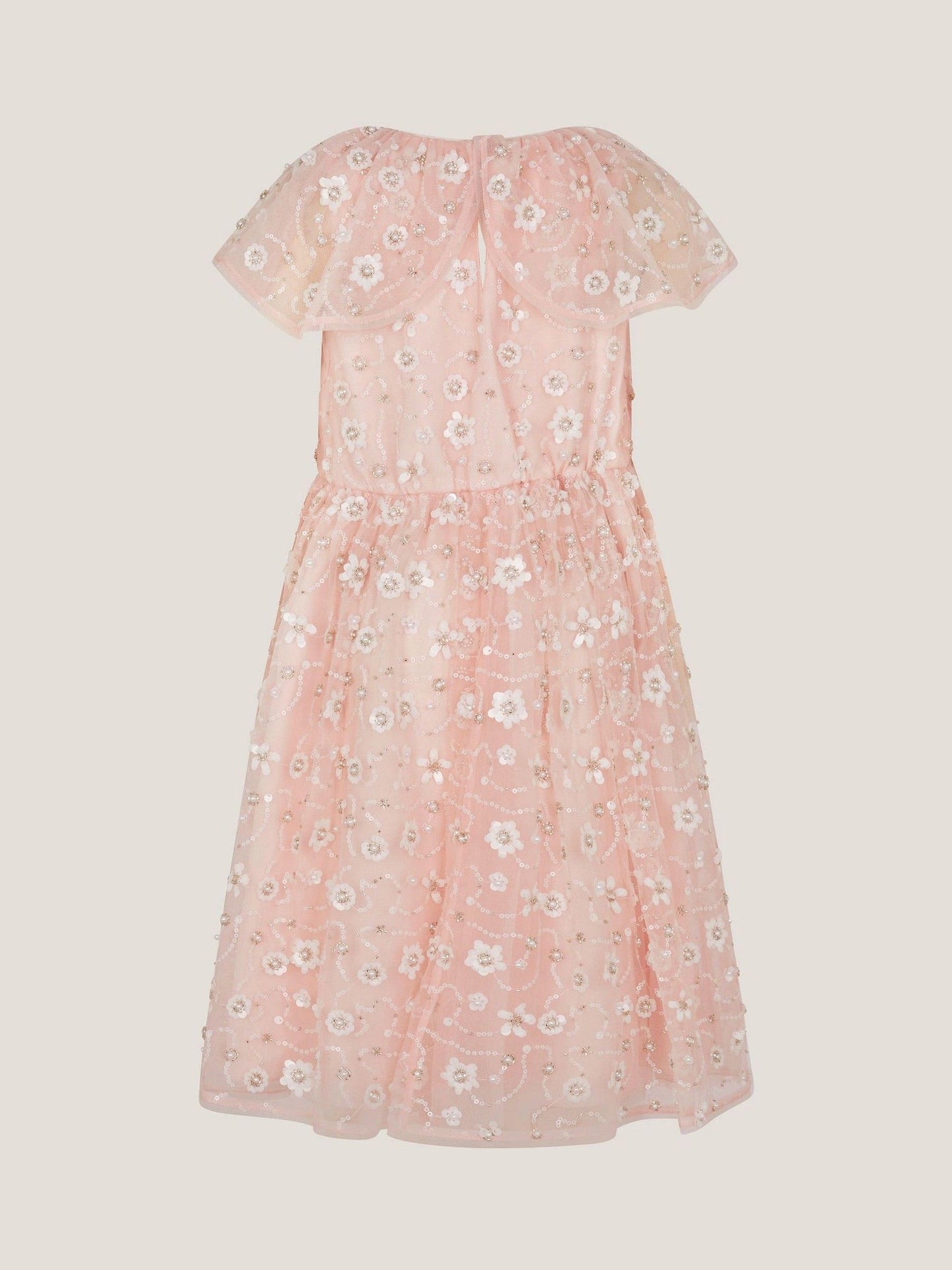 Monsoon Pink Latifa Floral Embellished Party Dress image 3