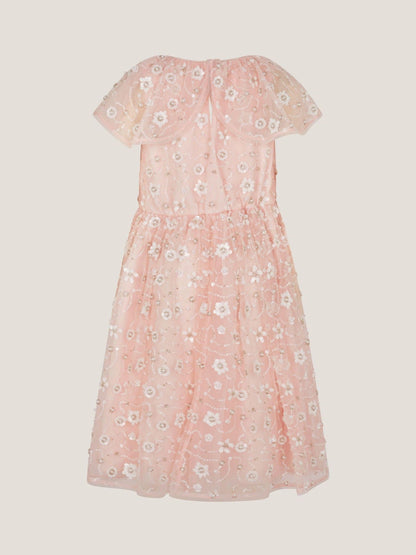 Monsoon Pink Latifa Floral Embellished Party Dress image 3