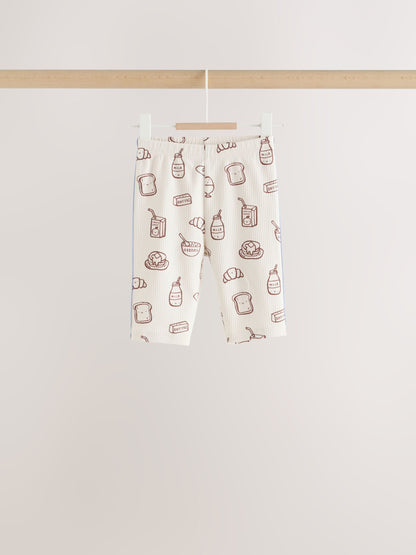Blue/Brown Brunch Club Baby Top and Wide Leg Leggings Set 6 Piece (0mths-2yrs) - image 6