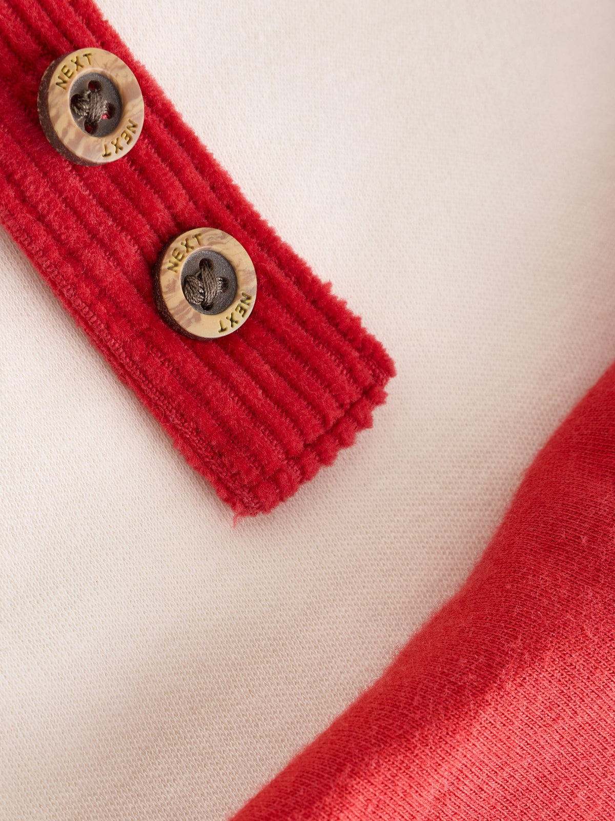 Red Plain Cord Dungaree and Bodysuit Baby Set (0mths-2yrs) - image 5