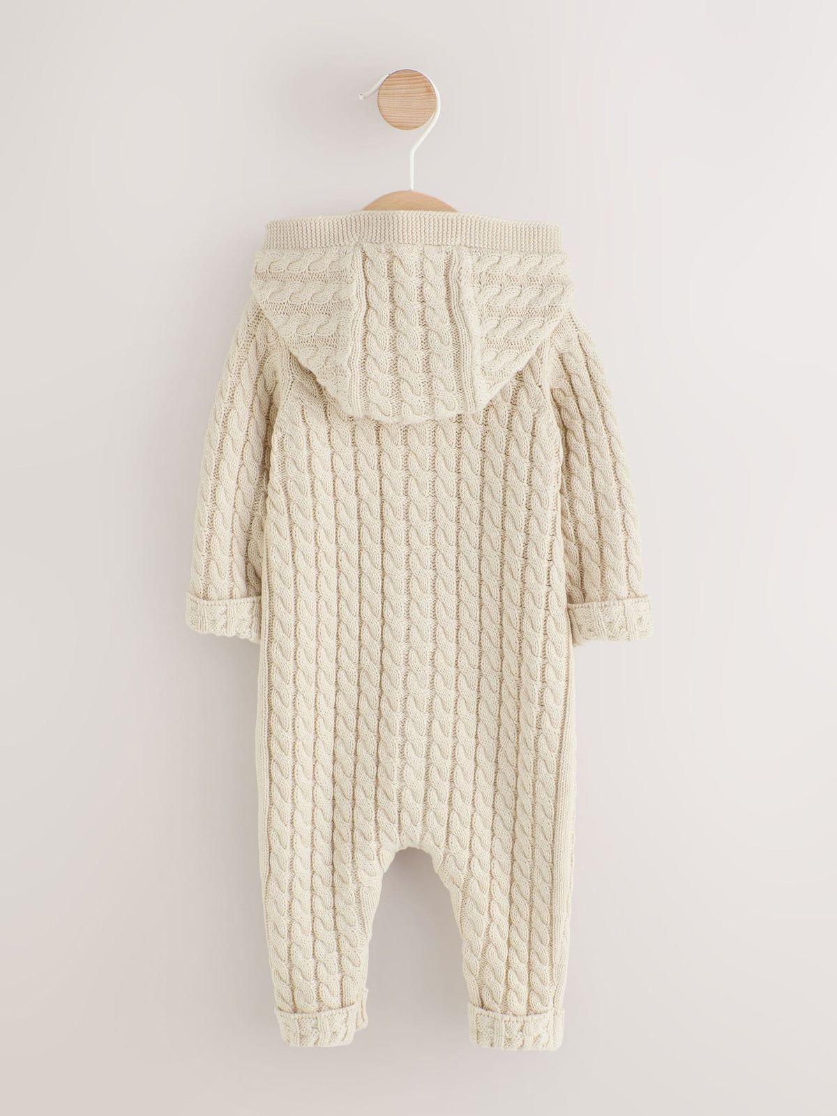 Neutral Knitted Cable Baby Romper (0mths-3yrs) - image 2
