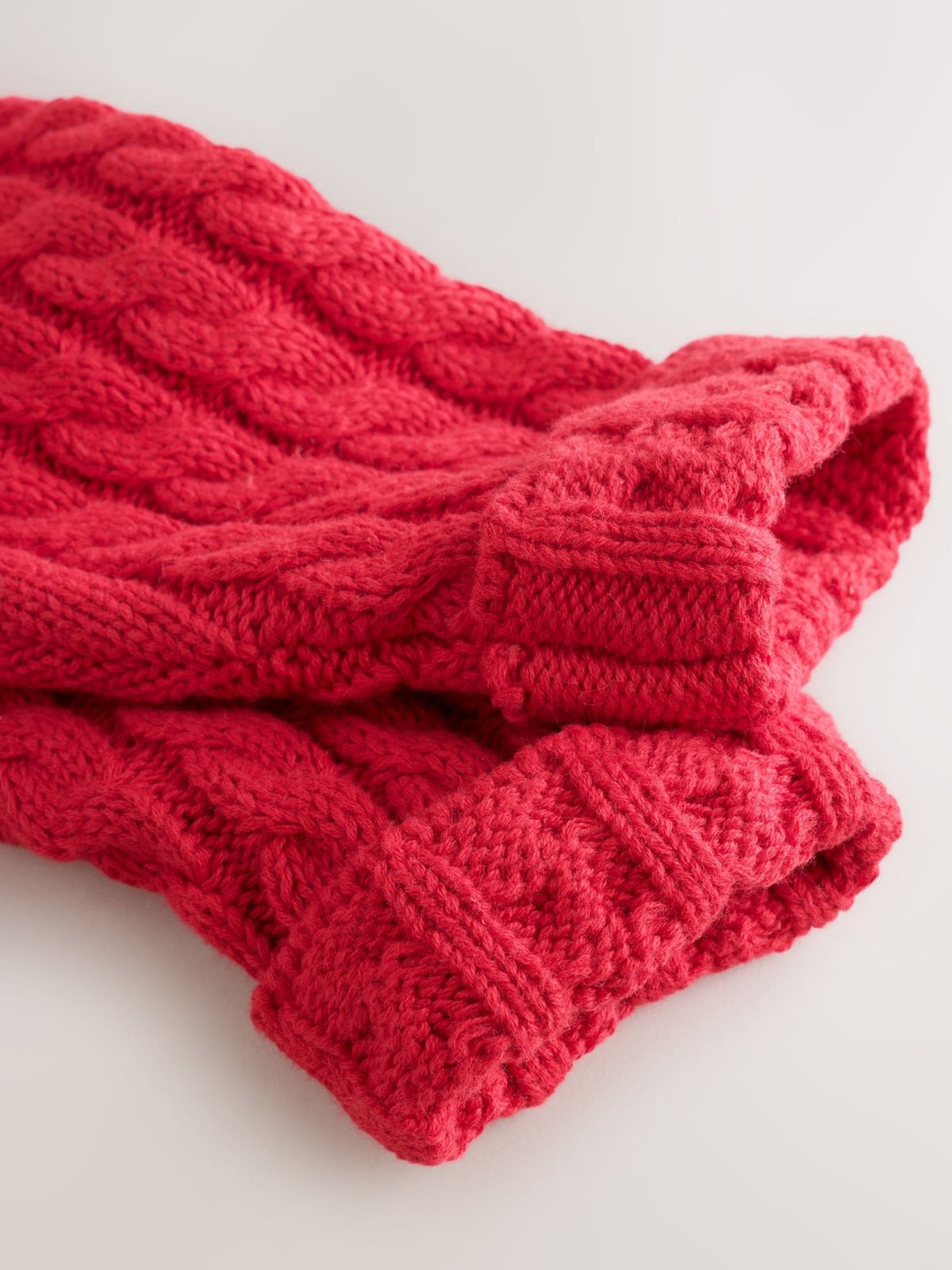 Red Knitted Cable Baby Romper (0mths-3yrs) - image 5