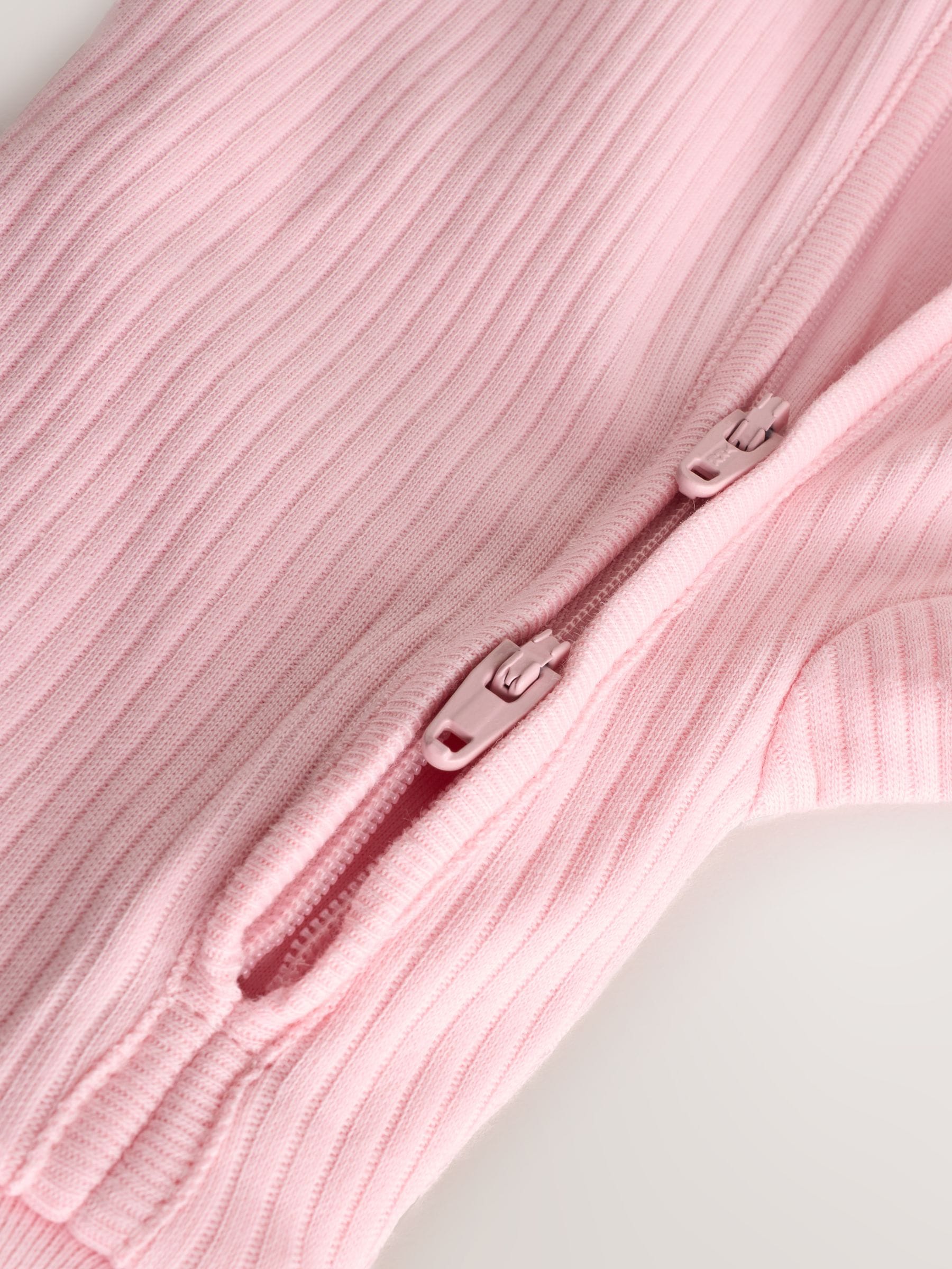 Pink Baby Sleepsuits 3 Pack (0mths-3yrs) image 8