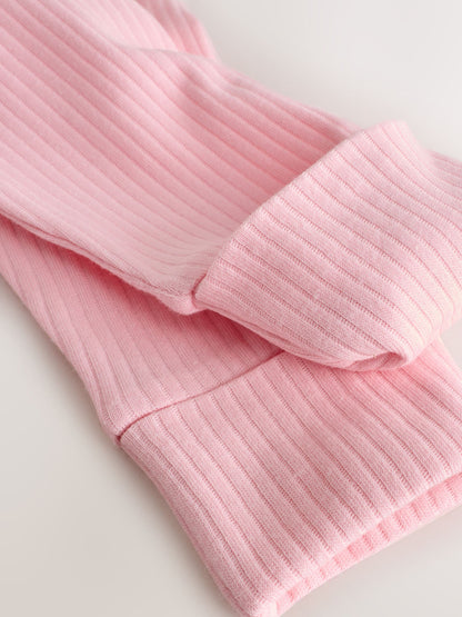 Pink Baby Sleepsuits 3 Pack (0mths-3yrs) image 9
