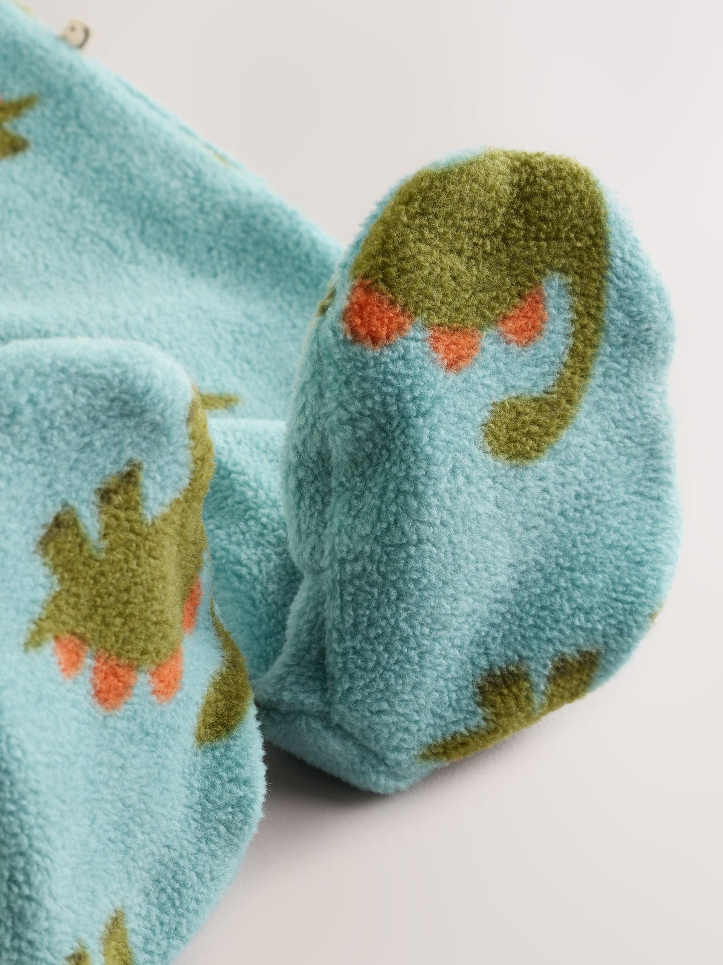 Dsiney Kidz - Blue Dinosaur Micro Fleece Two Way Zip Baby Sleepsuits 2 Pack image 8