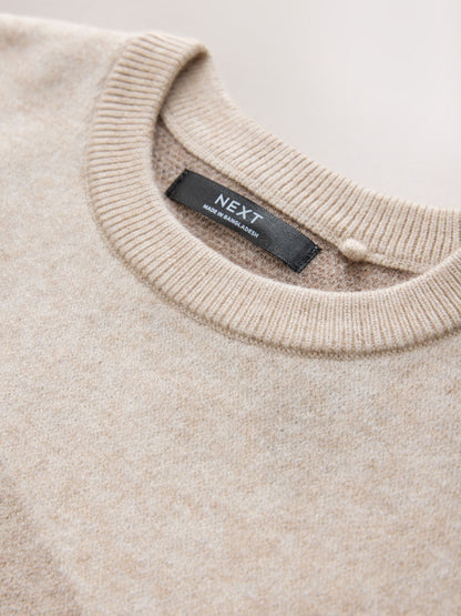 Brown/Cream Knitted Mountain Scene Crew Jumper (3-16yrs) - image 3