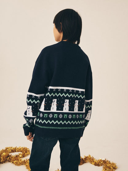 Blue/Navy Christmas License Jumper (3-16yrs) - image 3