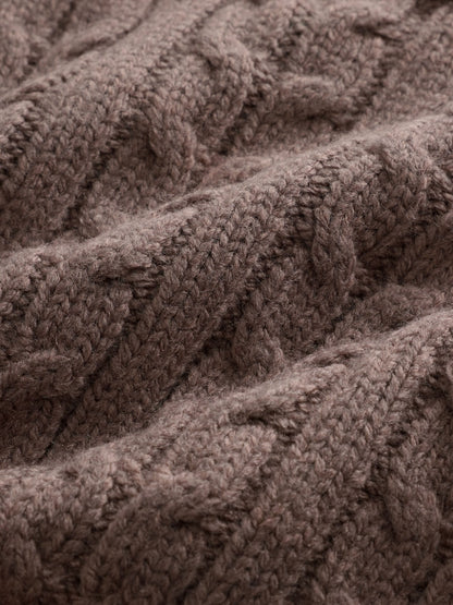 Dsiney Kidz - Brown Cable Knit Crew Neck Jumper (3mths-7yrs) image 4