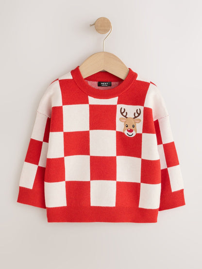 Red Reindeer Christmas Jumper (3mths-7yrs) - image 5