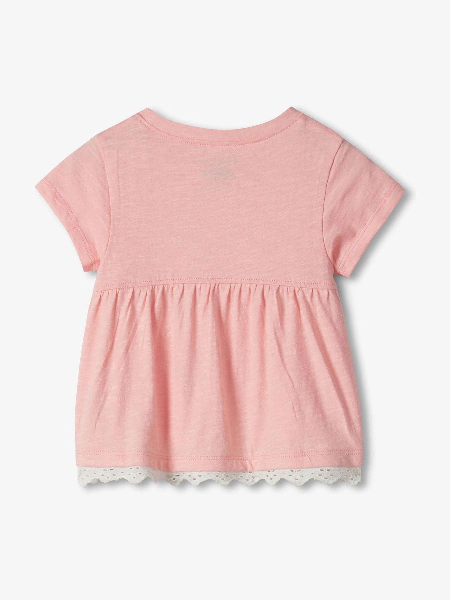 Hatley Pink Blossom Eyelet Trim Tee And Short Set image 4