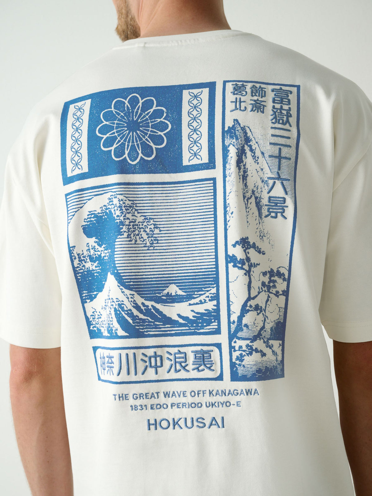 White Hokusai Relaxed Fit Artist T-Shirt - image 1