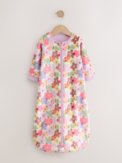 Dsiney Kidz - Multi Floral 2.5 Tog Fleece Baby Sleep Bag image 3