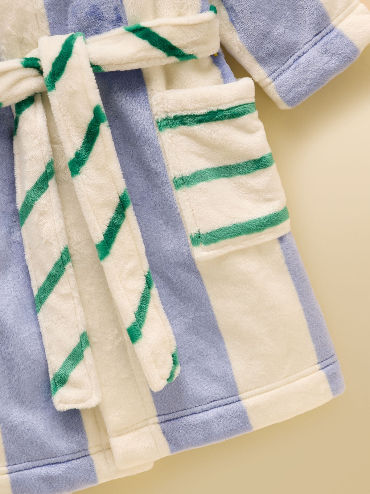 Joules Kids' Snug Blue Stripe Dressing Gown - image 3