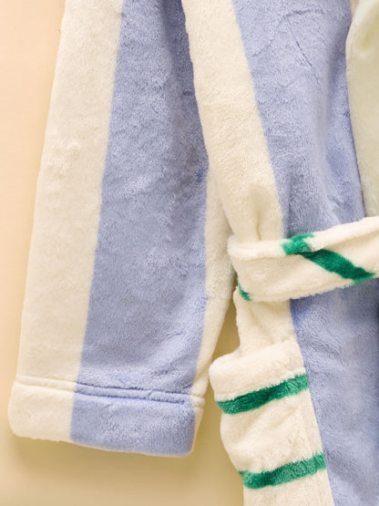 Joules Kids' Snug Blue Stripe Dressing Gown - image 4