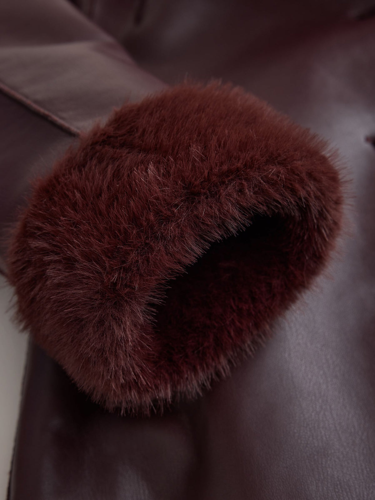 Burgundy Red Faux Shearling Jacket (3-16yrs) - image 10