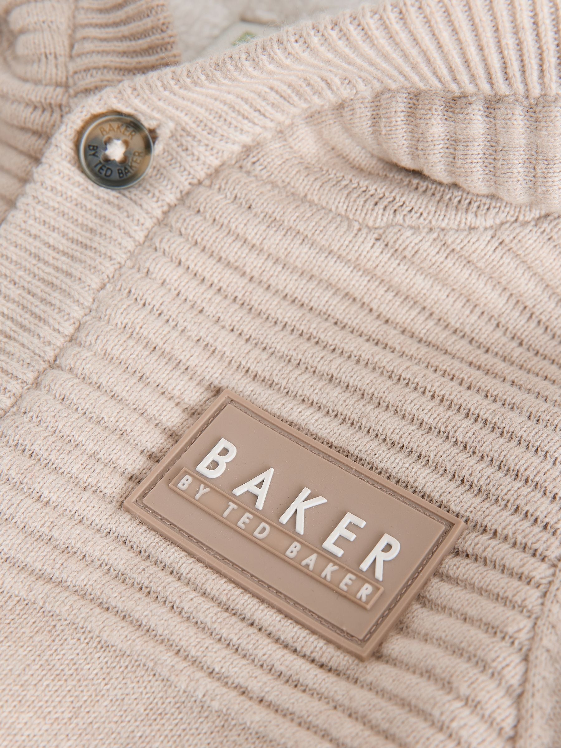 Baker by Ted Baker Stone Knitted Romper With Hoodie image 5