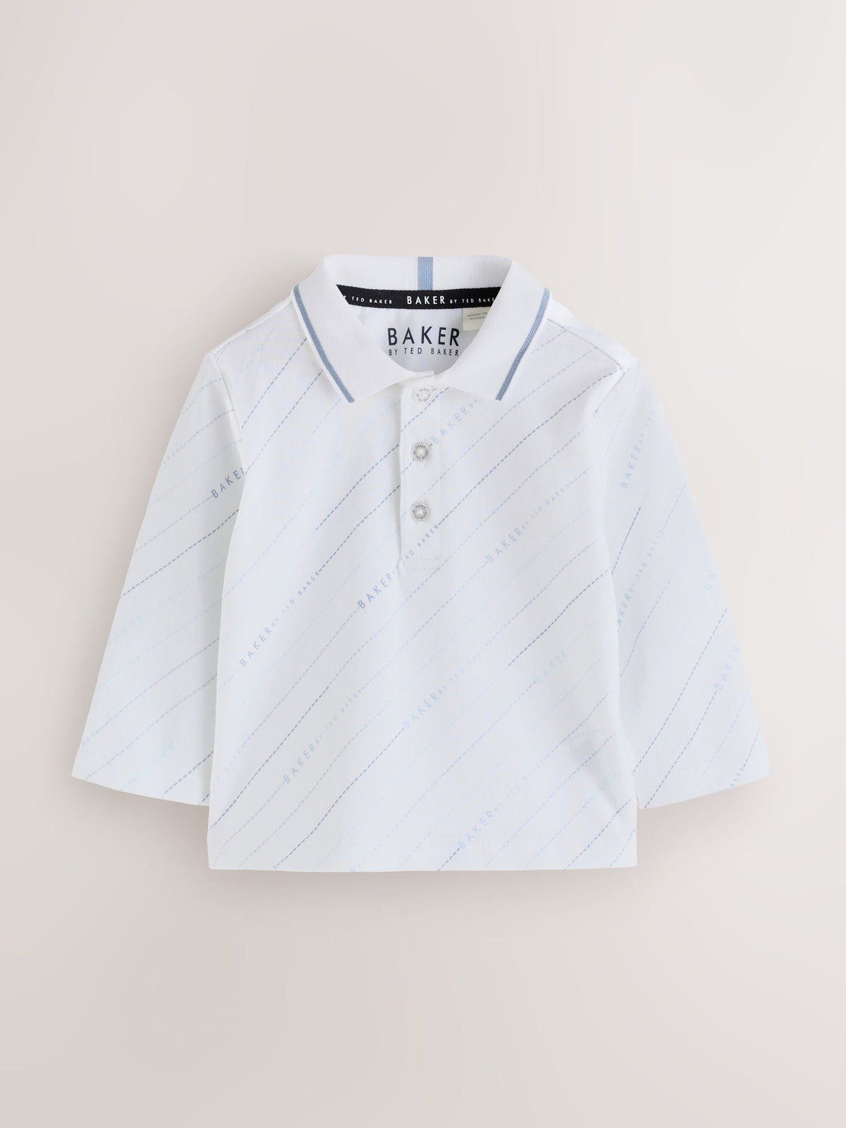 Baker by Ted Baker Blue Textured Dungaree and Polo Shirt Set - image 3