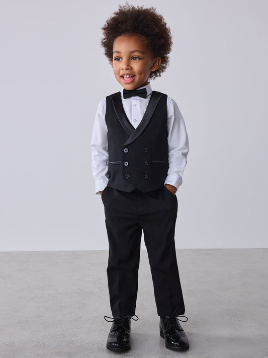 Dsiney Kidz - Baker by Ted Baker Black Waistcoat Shirt And Trousers Set image 1