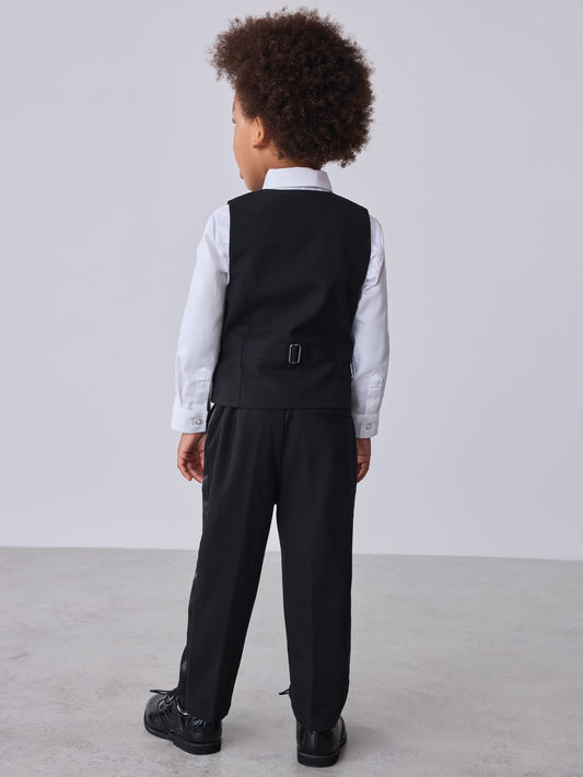 Dsiney Kidz - Baker by Ted Baker Black Waistcoat Shirt And Trousers Set image 2
