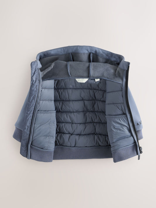 Dsiney Kidz - Baker by Ted Baker Charcoal Grey Neoprene Padded Coat image 2