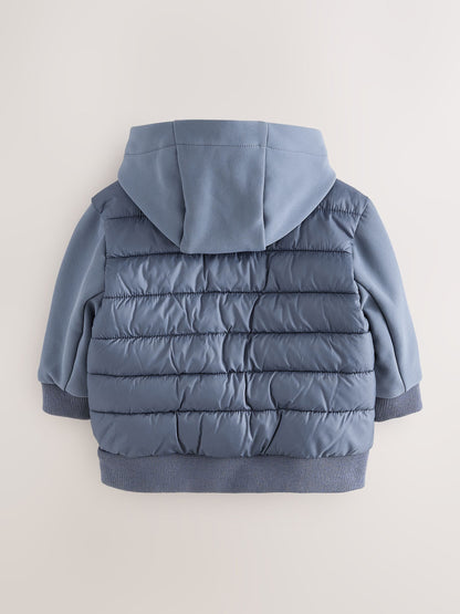Dsiney Kidz - Baker by Ted Baker Charcoal Grey Neoprene Padded Coat image 3