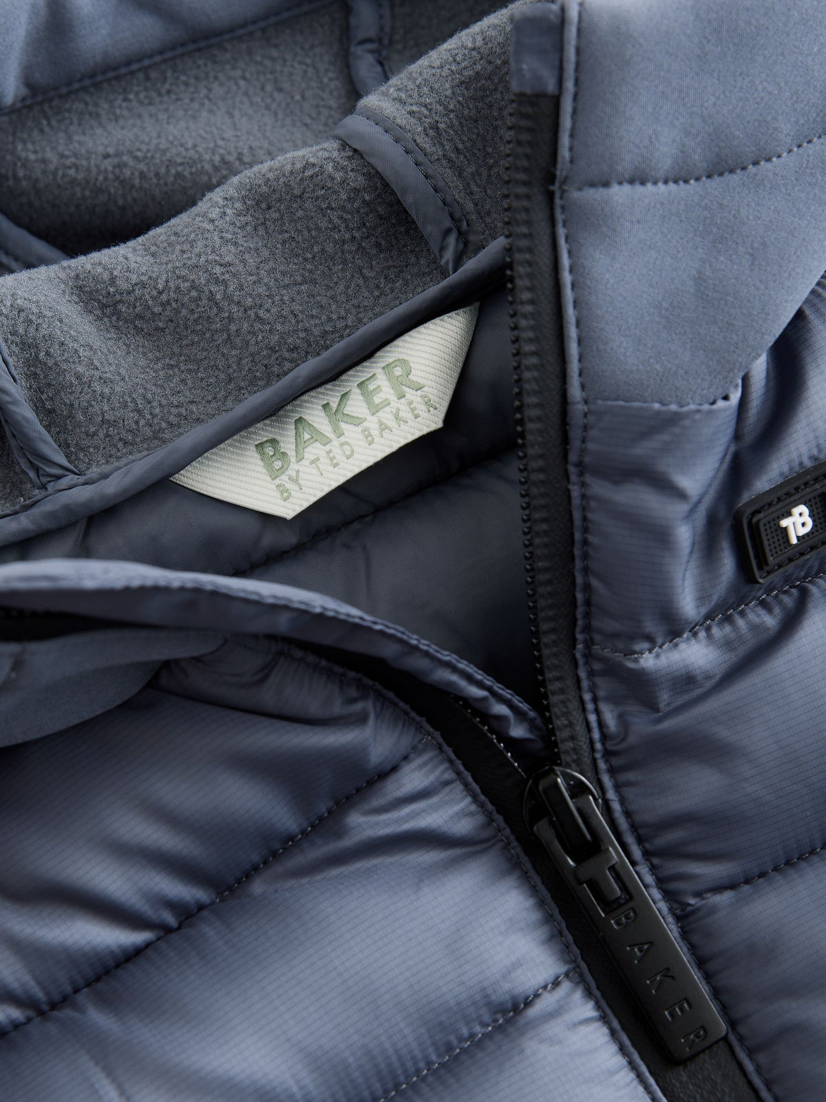 Dsiney Kidz - Baker by Ted Baker Charcoal Grey Neoprene Padded Coat image 4